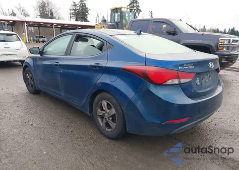 2014 Hyundai Elantra Se from USA, damaged, VIN KMHDH4AE7EU199071